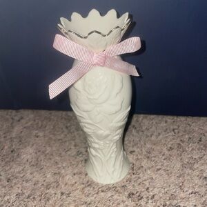 Lenox Breast Cancer Awareness Vase Gift Of Knowledge - Ivory, Gold,  Pink Ribbon